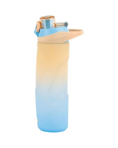 Пляшечка для води 760 мл, бежево-синя, ТМ Kite