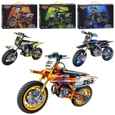 Конструктор «Мотоцикл» від 475 деталей, в асортименті, у коробці 40х27х8 см