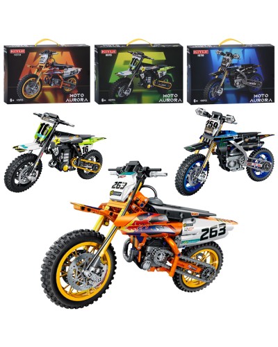 Конструктор «Мотоцикл» від 475 деталей, в асортименті, у коробці 40х27х8 см