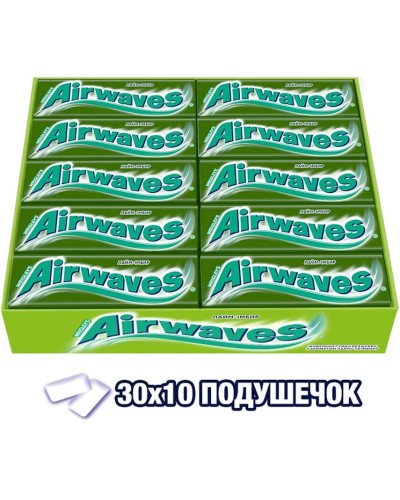 Жувальна гумка «AIRWAVES. Лайм та імбир» 14 г