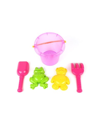 Набір для гри з піском з 5 елементів, у сітці 17,5х17,5х16 см, ТМ Технок