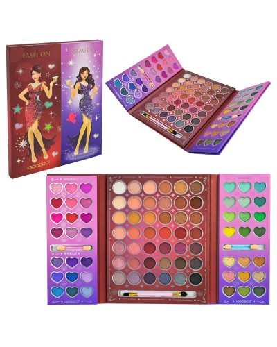 Косметика дитяча: палетка тіней для повік та аплікатори, у коробці 18,5х1,5х23,5 см