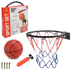 Баскетбольний набір: кільце, м'яч, насос, у коробці