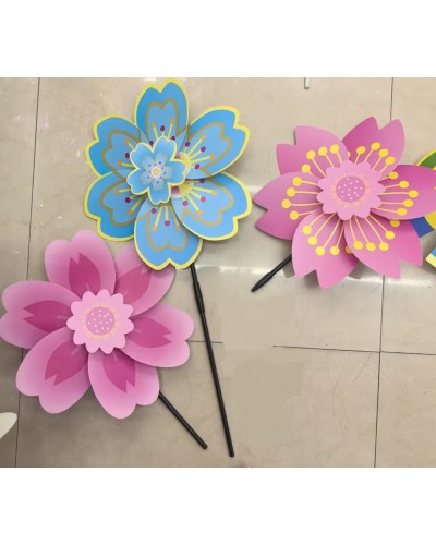 Вітрячок 30 см з паличкою 68 см, в асортименті