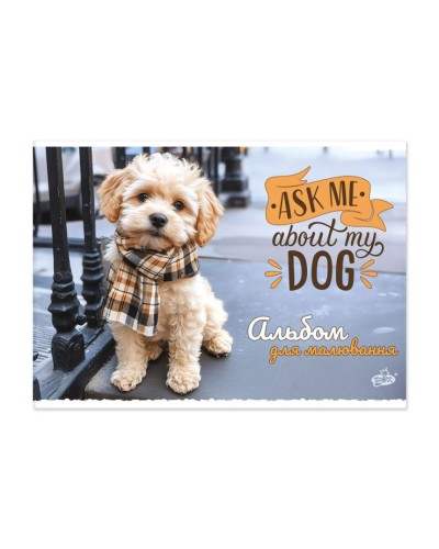 Альбом А4 30 аркушів 100 г/м2 на скобі, в асортименті, ТМ Brisk