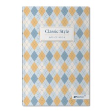 Канцелярська книга у клітинку на 96 аркушів з твердою ламінованою обкладинкою, №4449, в асортименті, ТМ Brisk