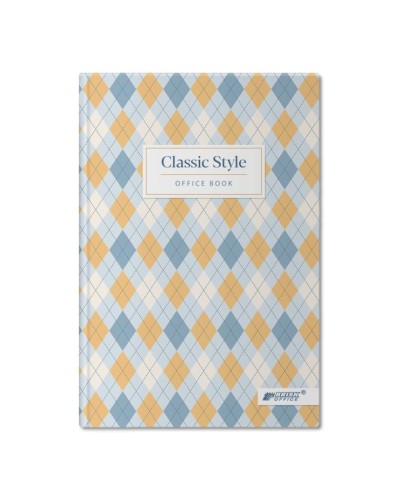 Канцелярська книга у клітинку на 96 аркушів з твердою ламінованою обкладинкою, №4449, в асортименті, ТМ Brisk