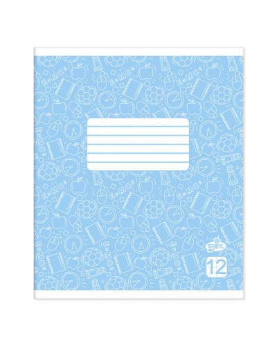 Зошит на 12 аркушів у клітинку «Фоновий», ТМ Brisk