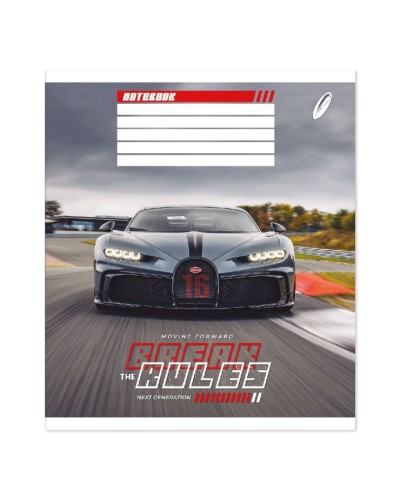 Зошит на 12 аркушів у клітинку «Рухайся вперед» №0343, Пір'їнка