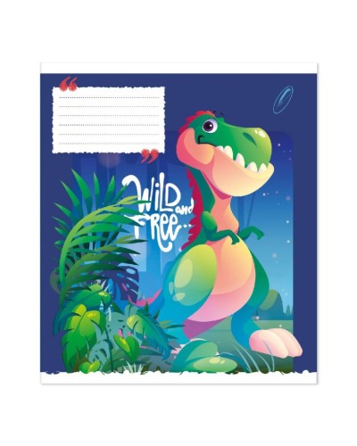 Зошит на 12 аркушів у лінію «Мультяшки» № 0011, Пір'їнка