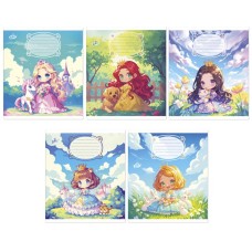 Зошит на 12 аркушів у косу лінію «Казкове серце» №2642, ТМ Brisk