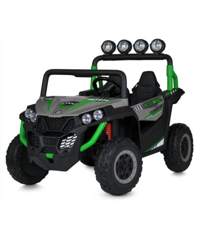 Джип р/к 2,4G на 4 мотори по 90W з 4 акумуляторами 24V 7AH, USB, MP3, TF, EVA, BLUETOOTH, музикою та світлом, сірий