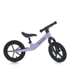 Велобіг дитячий на металевий рамі з колесами 12 дюймів, бузковий матовий