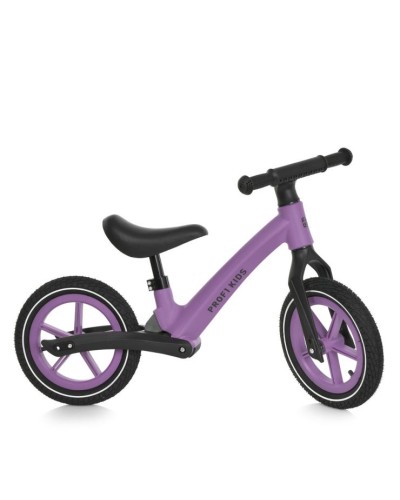 Велобіг дитячий на металевий рамі з колесами 12 дюймів, бузковий матовий