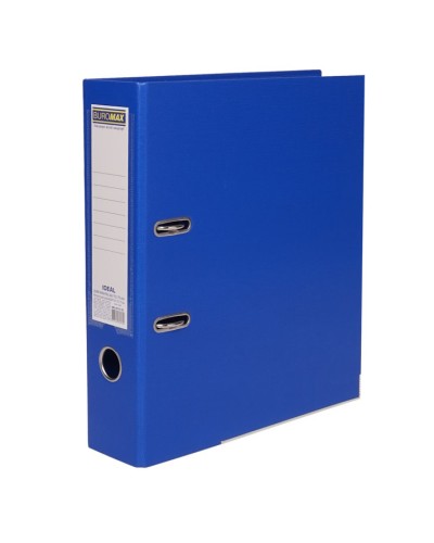 Папка-реєстратор «IDEAL» А4 двостороння збірна 70 мм, PP, синя, ТМ Buromax