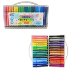 Набір скетчмаркерів «Aodemei» на 36 кольорів з трикутним корпусом у пластиковій коробці