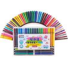 Набір скетчмаркерів «Aodemei» на 48 кольорів з трикутним корпусом, у пластиквомо футлярі