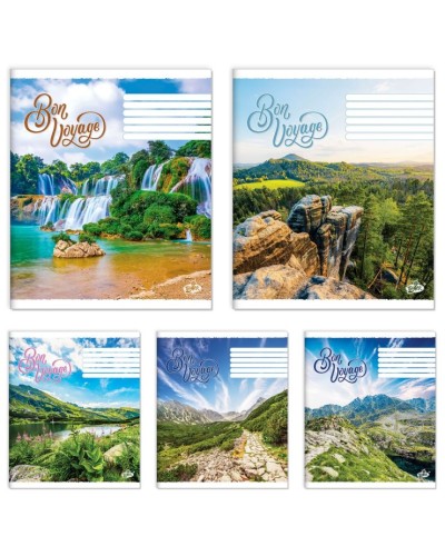 Зошит на 18 аркушів у клітинку «Вирушай у подорож» №2659, ТМ Brisk