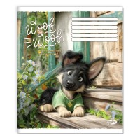 Зошит на 12 аркушів у косу лінію «Мій улюбленець» №2651, ТМ Brisk