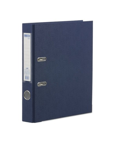 Папка-реєстратор «LUX» А4 одностороння збірна 50 мм, PP, темно-синій, JOBMAX
