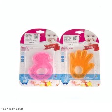 Брязкальце-прорізувач силіконовий з рідким наповнювачем, на планшеті 19х13х2 см