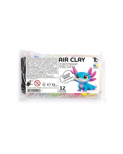 Пластилін «Суперлегкий» на 12 кольорів по 6 г, 7C: