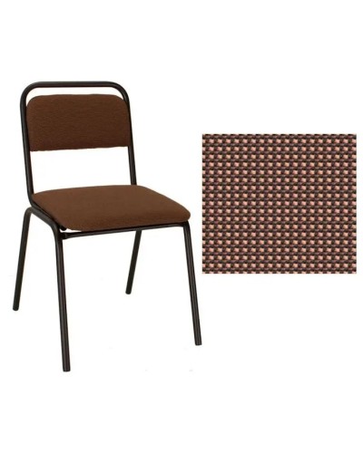 Стілець на рамі «VISITOR BLACK» коричневий, Новий Стиль