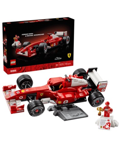 Конструктор «Ferrari F2004 та Міхаель Шумахер» на 735 детлей з фігуркми, у коробці 38х7х26 см, ТМ Lego