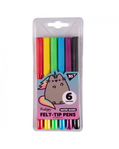 Фломастери «Pusheen rainbow» на 6 кольорів, ТМ YES
