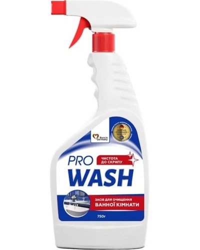 Засіб для миття ванної кімнати та сантехніки 750 г, PRO WASH