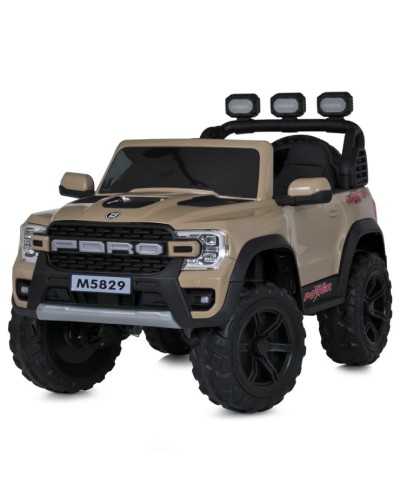 Джип р/к 2,4G з 1 акумулятором 12 V 9AH на 4 мотори по35W, MP3, SD, USB, BLUETOOTH, APP, EVA, світлом, музикою, шкіряним сидінням