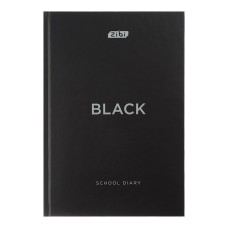 Щоденник «BLACK» В5 на 40 аркушів з твердою ламінованою обкладинкою, чорний, KIDS Line