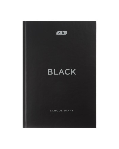 Щоденник «BLACK» В5 на 40 аркушів з твердою ламінованою обкладинкою, чорний, KIDS Line