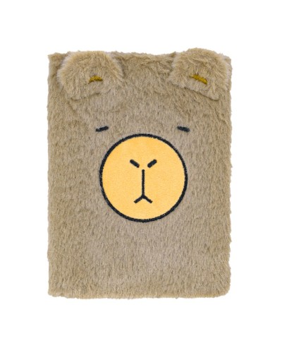 Блокнот «CAPYBARA 20» А5 на 80 аркушів у клітинку з твердою хутряною обкладинкою, KIDS Line.