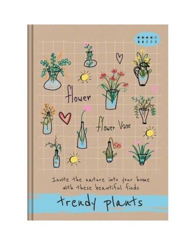Блокнот «TRENDY PLANTS» А5 на 72 аркуші у клітинку з ламінованою обкладинкою, в асортименті, ТМ Рюкзачок