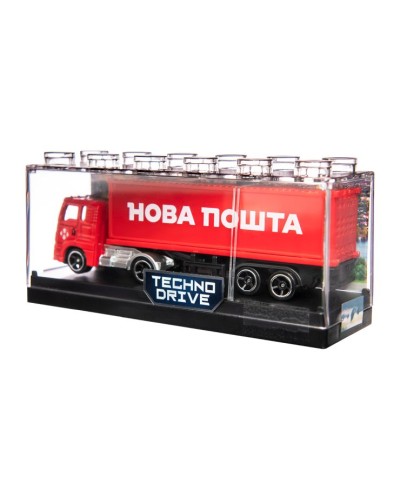Вантажівка «Нова Пошта» 12 см 1:64, у коробці 13х6х4 см
