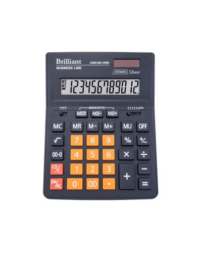 Калькулятор «Brilliant » 20,5х15,5 см, CDB1201-ORN