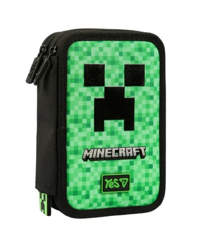 Пенал «Minecraft TNT» 21х14 см твердий на 3 відділення HP-05, ТМ Yes