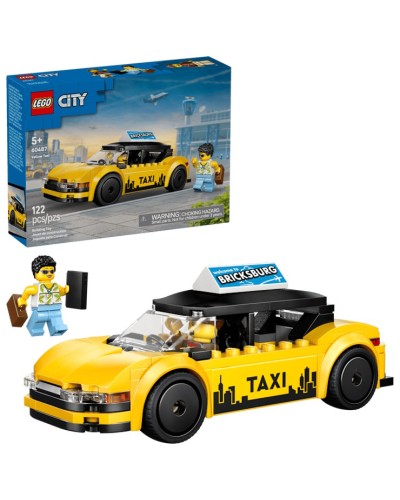 Конструктор «Жовте таксі» на 122 деталі, у коробці 19х5х14 см, ТМ Lego