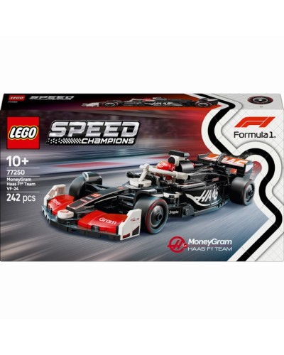 Конструктор «Гоночний автомобіль MoneyGram Haas F1® Team VF-24» на 242 деталі, у коробці 26х5х14 см, ТМ Lego