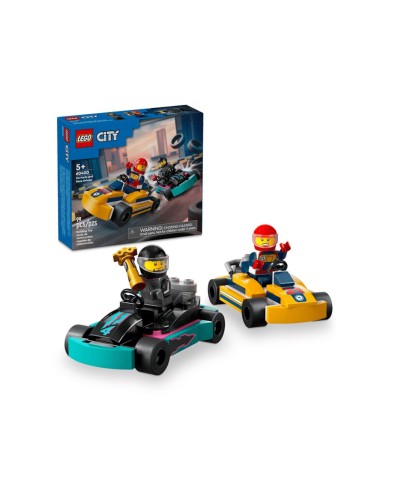 Конструктор «Картинг і гонщики» на 99 детлей, у коробці 16х5х14 см, ТМ Lego