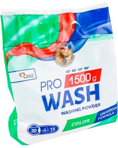 Порошок для прання «Color» для кольорових речей 1500 г, ТМ ProWash
