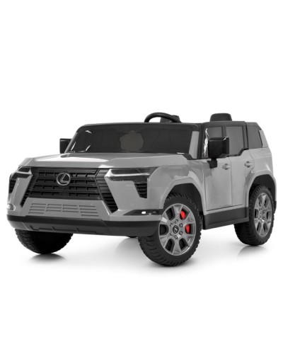 Джип р/к 2,4G на 4 мотори по 45W з акумулятором 12V 10AH,, MP3, USB, TF, BLUETOOTH, APP, EVA, музикою, світлом, сірий.