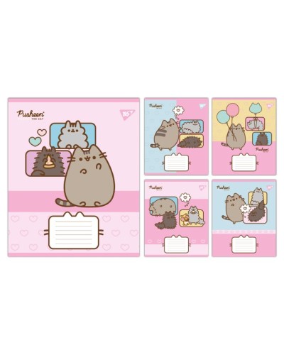 Зошит на 12 аркушів у лінію «Pusheen Funny», ТМ Yes