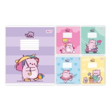 Зошит на 12 аркушів у клітинку «Pembe the cat», ТМ Yes