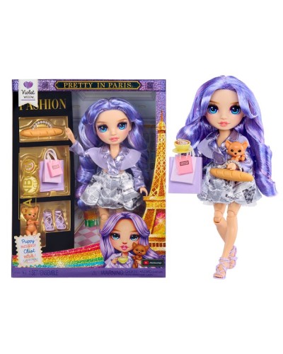 Лялька RAINBOW HIGH серії «Паризька краса. Віолетта» 26 см з аксесуарами, у коробці 23х8х30 см