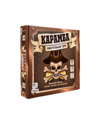 Гра настільна «Карамба» з картками та жетонами, у коробці 25,5х25х5 см, ТМ Strateg