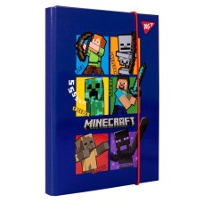 Папка для зошитів «Minecraft» В5 картонна на гумках, ТМ Yes