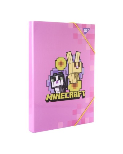 Папка для праці «Minecraft.Весна» А4 картонна на гумках, ТМ Yes
