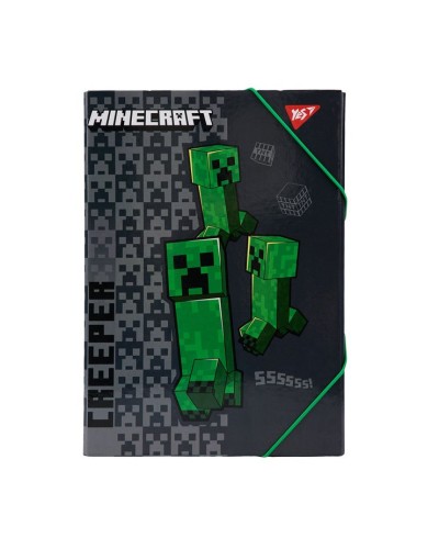 Папка для праці «Minecraft» А4 картонна на гумках, ТМ Yes